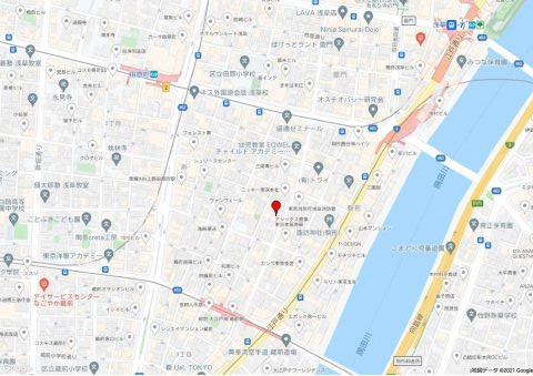 蔵前ミハマビルの地図