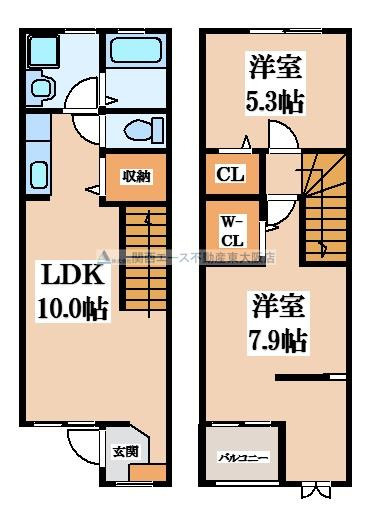 【間取り】 | メゾネットエスペランサ
