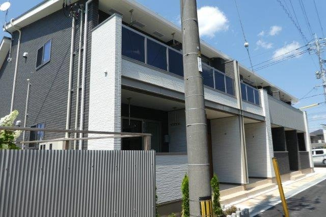 倉敷市酒津のアパートの外観