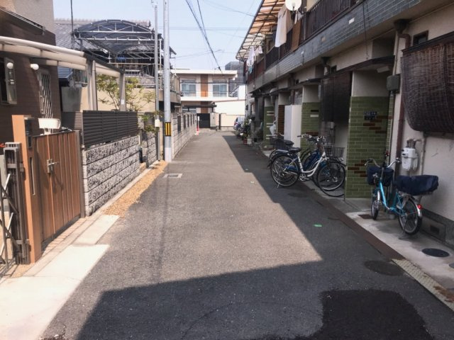 サン・タウン御領の前面道路含む現地写真