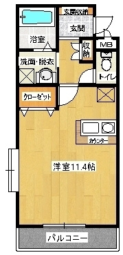 【外観】 | メゾン・ド・アミ | １Ｒ
２９．５３㎡