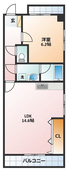 【間取り】 | レスカール鵜の森