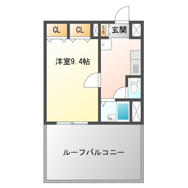 アルビオン新北野の間取り