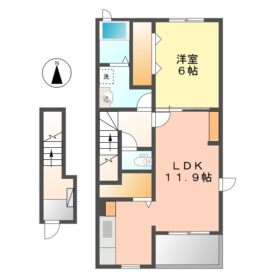【間取り】 | フォレスト比良西Ⅱ | お問合せはなご家おもてなし不動産へ。