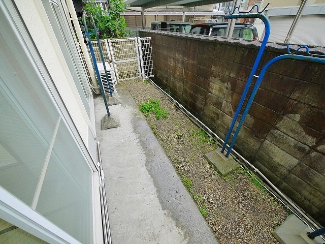 City PALACE21　郡山九条　パート1の庭|お庭で自由な時間を過ごせます