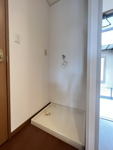 シャルマンの洗面所|洗濯機置き場