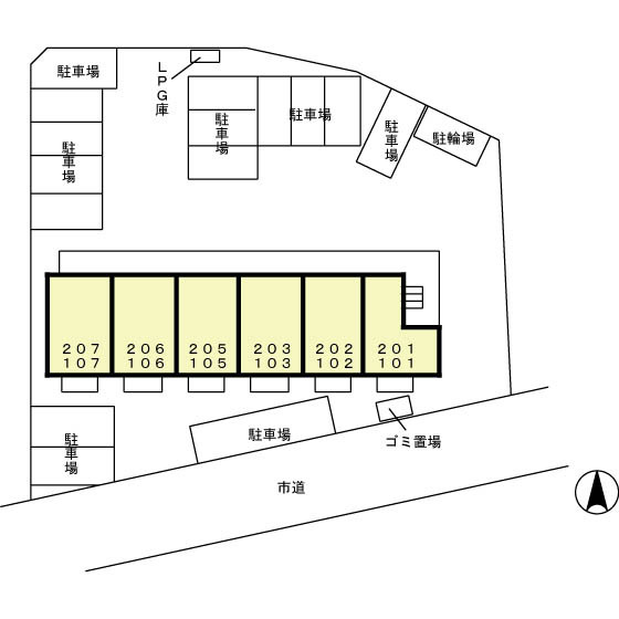 プロヴァンスＫの区画図
