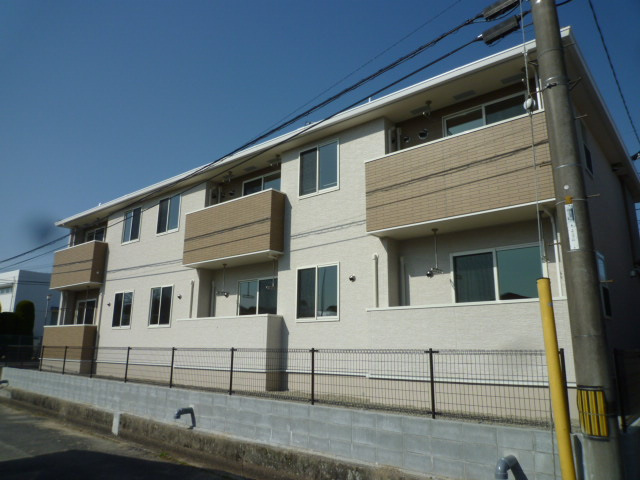 倉敷市酒津のアパートの外観