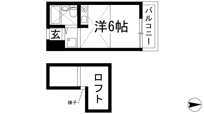 【間取り】 | メゾンサクラ１４