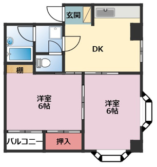 【間取り】 | ソオワ下末吉ハイツ第2 | 賃貸 横浜市鶴見区下末吉2丁目