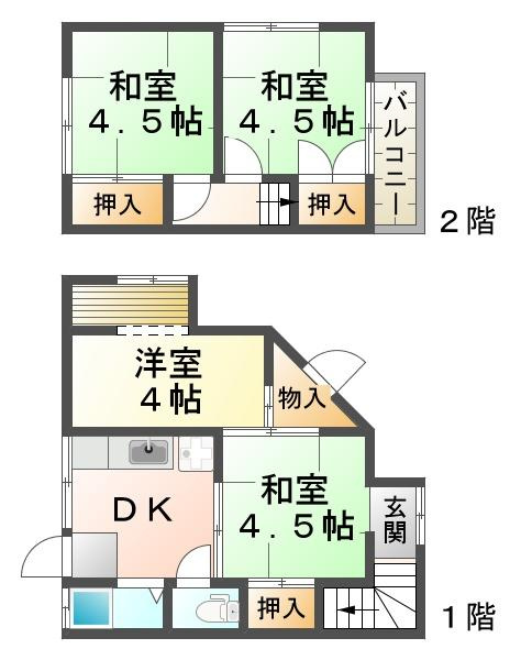 東垂水2丁目戸建の間取り