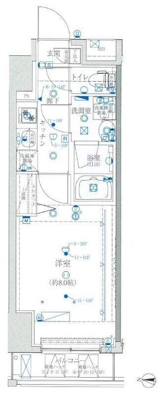 クレイシア新宿の間取り|クレイシア新宿