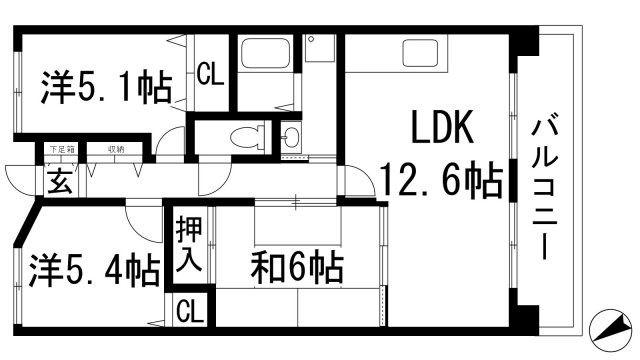 【間取り】 | ルミエール多田