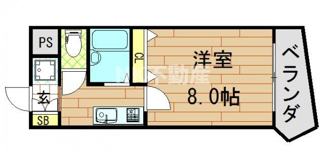 【間取り】 | アベニューリップル小阪（河内小阪賃貸） | 間取りです