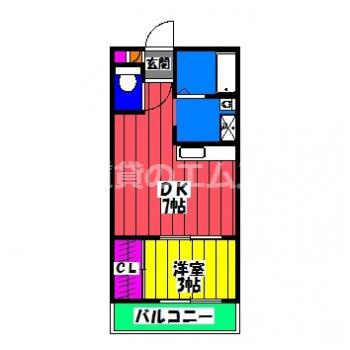 【間取り】 | レジデンス諸岡 | レジデンス諸岡の間取り