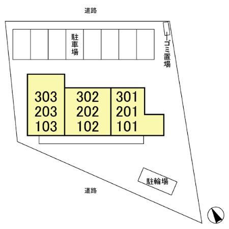 アネーロ・チヨの区画図|★配置図