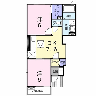 【間取り】 | エレガント富の原ⅡB