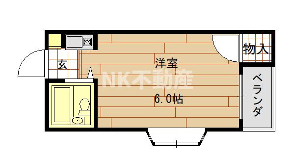 【間取り】 | ビリーヴ　ウーノ（河内小阪賃貸） | 間取りです