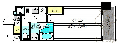 CITY SPIRE西中島の間取り