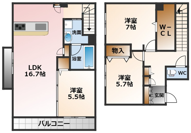 【間取り】 | プレミアムコート甲子園