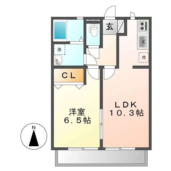 ブルーベリーＢの間取り