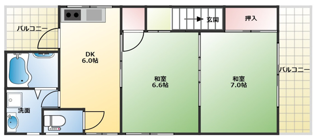 【間取り】 | 下河原通3丁目戸建て