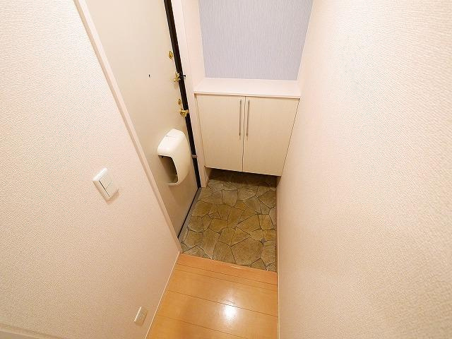 ラフィーネB（俵口町）の玄関|明るい玄関です