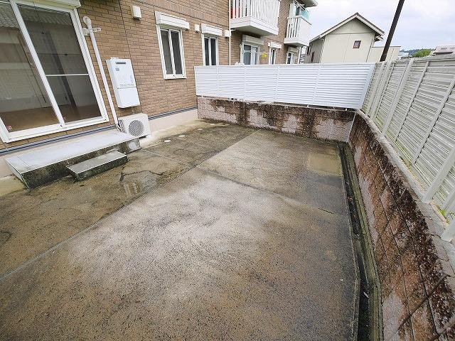 ラフィーネB（俵口町）の庭|たまにはお庭で休日を過ごしてみるのもよいかもしれません