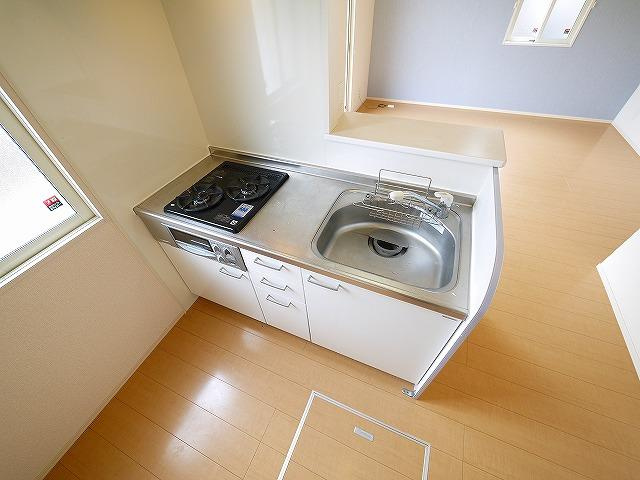 ラフィーネB（俵口町）のキッチン|お料理しやすいキッチンです