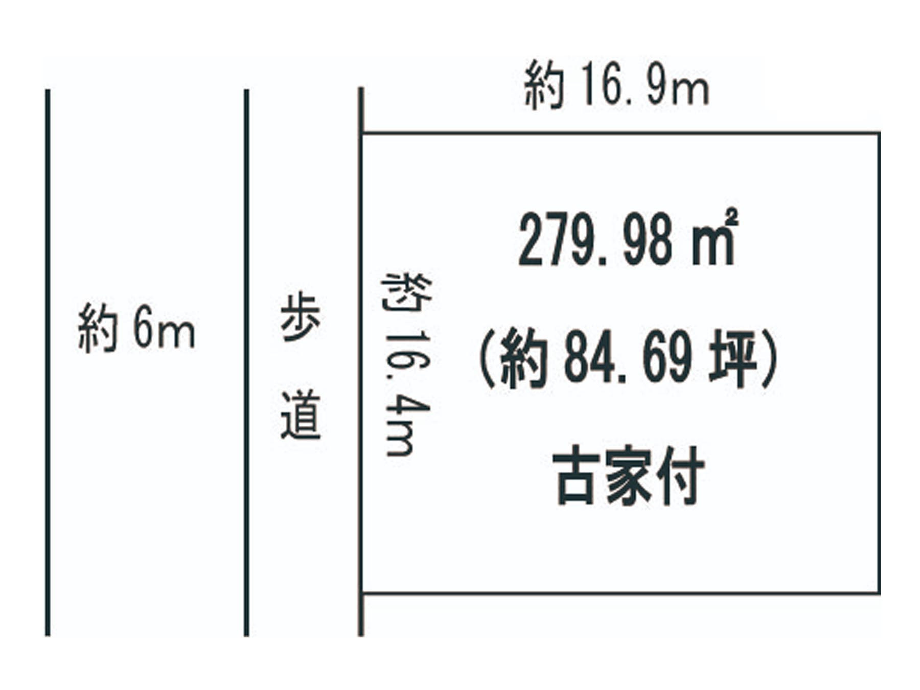奈良市青垣台１丁目の売地の土地図