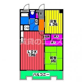 【間取り】 | ハイラーク山王 | ハイラーク山王の間取り