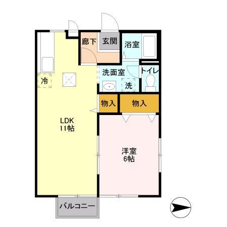 グリーンヒルズＧ棟の間取り