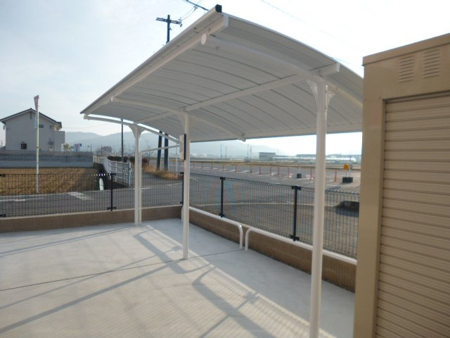 倉敷市真備町有井のアパートのその他共用部分|自転車置き場