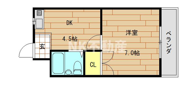 【間取り】 | セジュール八戸ノ里（八戸ノ里賃貸） | 広い間取りです