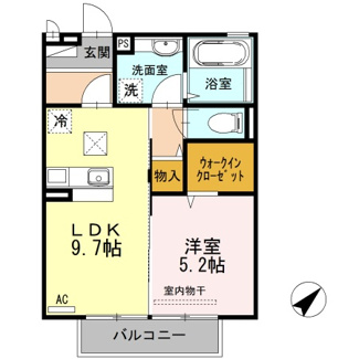 【間取り】 | ボヌールサイ B棟