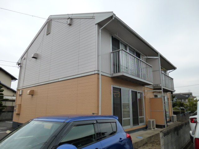 倉敷市茶屋町のアパートの外観