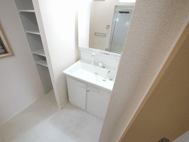 シャーメゾン二階堂の洗面所|広い洗面スペース