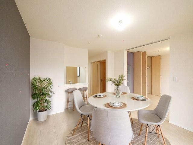 シャーメゾン二階堂の居間・リビング|CGで家具等を配置したもので家具等は含まれません