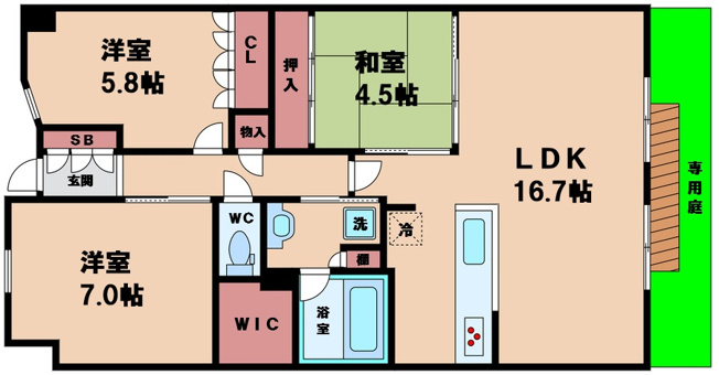 【間取り】 | ブランズシティあべの王子町