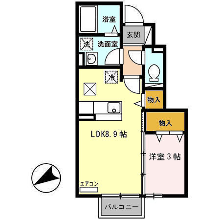 セジュールリモンの間取り