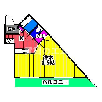 【間取り】 | 岩保ビル駅南