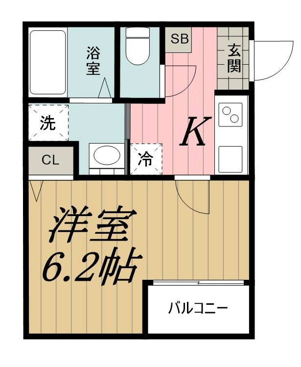 オリーブ院内の間取り