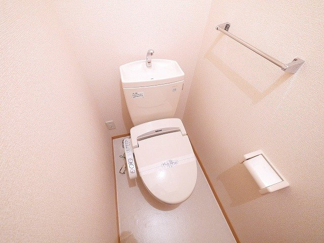 サル　ドセジュールのトイレ|落ち着いた色調のトイレです