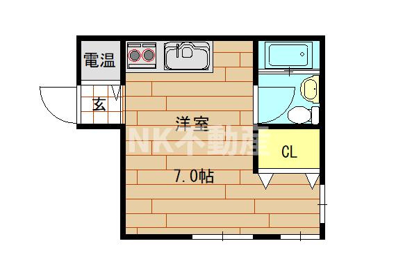 【間取り】 | プロシード八戸ノ里（八戸ノ里賃貸） | 間取りです