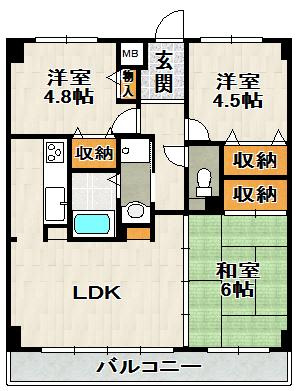 セコイア山本の間取り