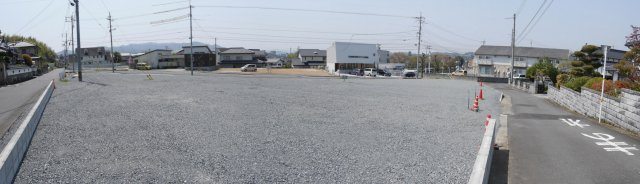 沼　貸地290坪の駐車場