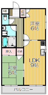 【間取り】 | 甲子園マンション２