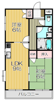 【間取り】 | 甲子園マンション２