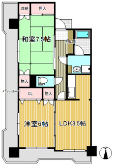 【間取り】 | 長町南424ビル