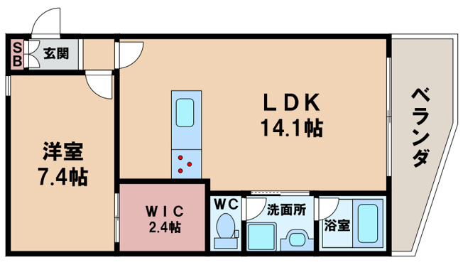【間取り】 | ヴィーブル駒川Ferio